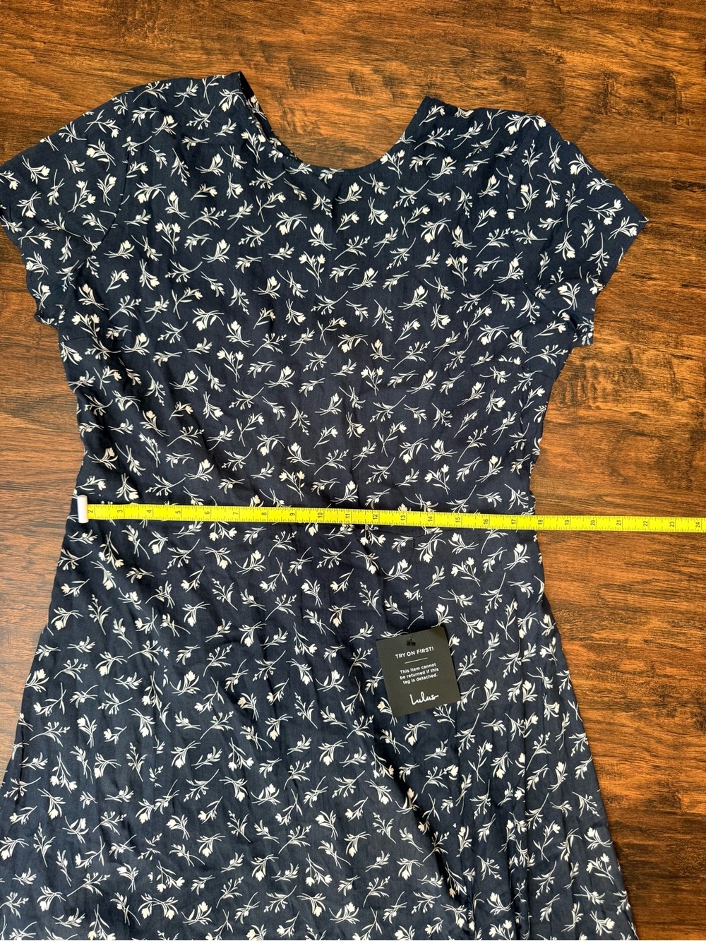 Lulus New Desires Navy Blue Floral Print Backless Maxi Dress Sz XL NWT Flirty - Picture 12 of 16
